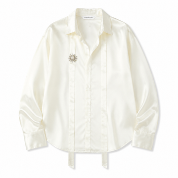 Pearl Cascade Satin Shirt