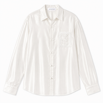 White Satin Dandy Shirt