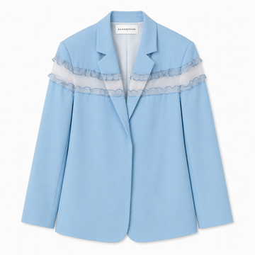 Blue Lace Contrast Blazer